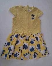 Robe Catimini 2ans jaune et bleu 