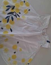 Robe Catimini 2ans blanc et jaune