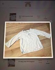 T shirt long blanc Kiabi 12M