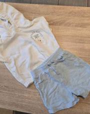 Ensemble été Primark bleu blanc 80cm 9-12m 