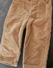 Kiabi 24 mois jeans velour brun 