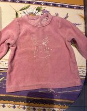 Pull lapin rose 12mois