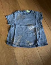 T-shirt feuille doré 18m