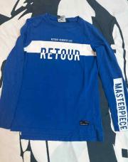 Pull Retour bleu électrique 10 ans 