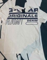 Teeshirt gstar blanc/bleu 10 ans
