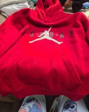Sweet capuche jordan rouge 10 12 ans