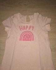 Haut rose happy arc en ciel cœur 3 mois 