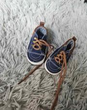Chaussures Bébé garçon, Chaussures bleu brun lacets brun