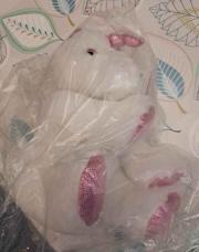 Nounours licorne blanche neuve