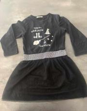 Robe sorcière bi matière  4ans 