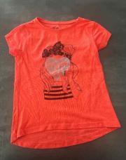 T shirt orange fluo kiabi 