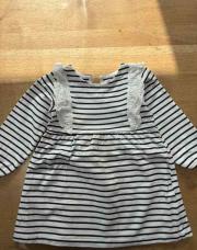 Robe marine longues manches Kiabi 