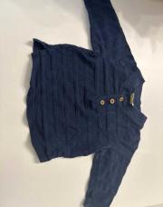 T-shirt long 6M TAO bleu 