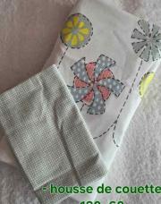 Linge de lit 120x60 - 2pces