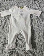 Pyjama hiver ours love beige blanc 