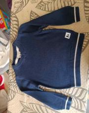 Pull fin bleu t2 ans 