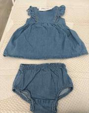 Robe + culotte en jeans kiabi 63-69 