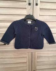Gilet bleu TAO 18mois/80cm