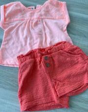 Ensemble obaibi orange neuf