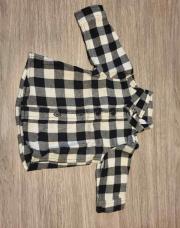 Chemise noire/blanche