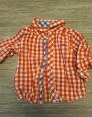 Chemise carreaux rouge/blanc