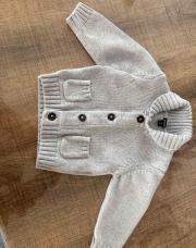 Gilet gris Kiabi 12M 