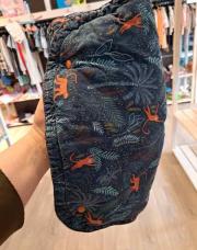 Tapis nomade bleu singe orange