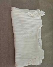 T shirt blanc volant manche 