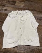 Gilet blanc longue manche kiabi 12M