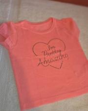 T-shirt orange fluo T80