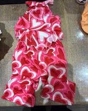 Ensemble rose cœur 12-18mois 