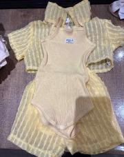 Ensemble Shein jaune 3p 18-24mois