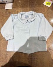 Blouse bleu pois 1-3mois