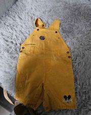 Salopette jaune Mickey 