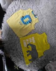 Lot 2 singlets jaune 0 et éléphant 