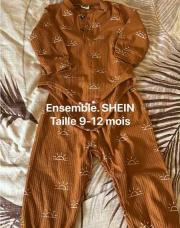 Ensemble Shein brun soleil 9-12mois