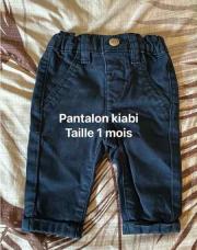Pantalon bleu Kiabi 1mois
