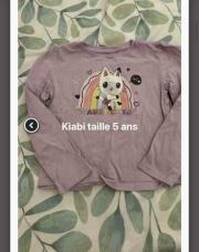 Blouse fille Kiabi 5ans chat