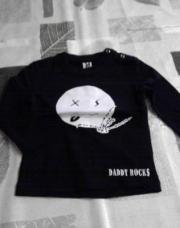 t-shirt roly 6mois noir