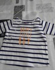 t-short blanc tape a l œil 74