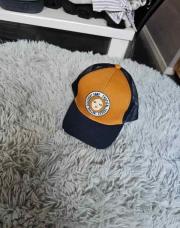 Casquette TAO lion bleu moutarde
