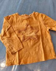 T-shirt longue manche orange