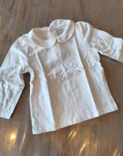 T-shirt longue manche col claudine