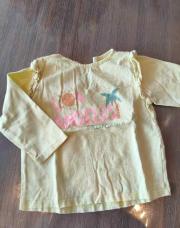 T-shirt longue manche los Angeles jaune