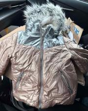 Manteau IKKS 3 ans/98 rose et gris 