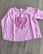 T-shirt longue manche rose 