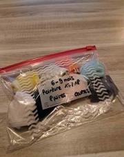 Lot chaussettes (8 paires) - 6-9mois Pointure 17/18 courtes