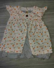 Robe fraise grise orange