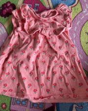 Robe Kiabi rose fleur 2ans