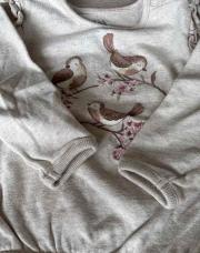 Pull C&A 80cm oiseaux 